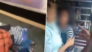 Viral Video: लोकल ट्रेन के गेट पर खड़े होकर स्टंट करने की कोशिश कर रही थी लड़की, अचानक फिसला पैर और...